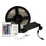 Влагозащищенная LED лента с адаптером и П/У (RGB, 5м, 300 SMD 5050)
