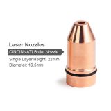 Насадка для сопла для резки волоконным лазером CINCINNATI Lasermech (один слой; диаметр 10,5мм; высота 22мм; 1064нм)