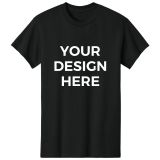 Custom DTG Printed 5.3 oz Unisex Tee – Gildan 5000, Black