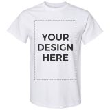 Custom DTG Printed 6.1 oz Heavyweight Tee – Port & Co PC61, White Unisex