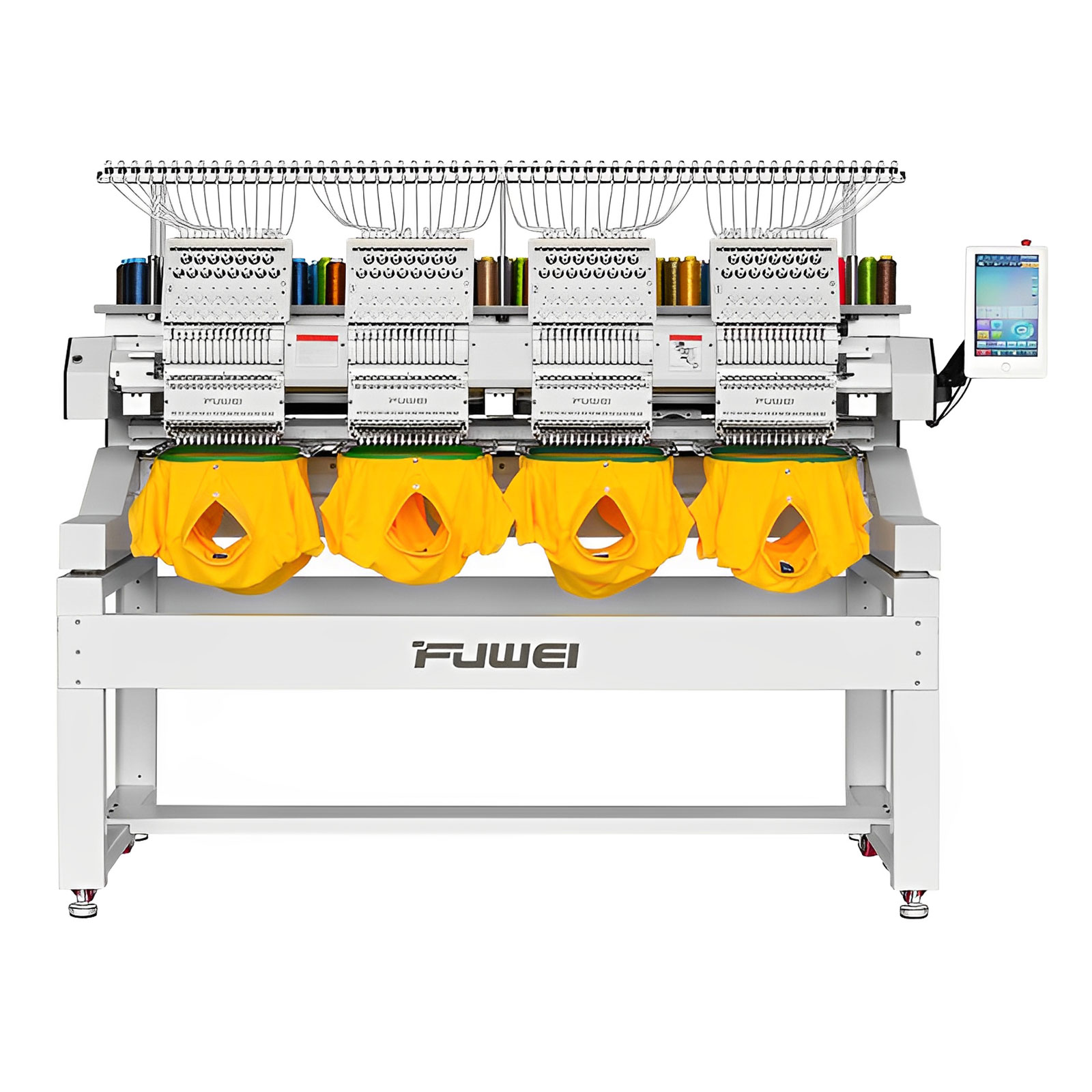 400x400mm 4 Heads 12/15 Needle Embroidery Machine