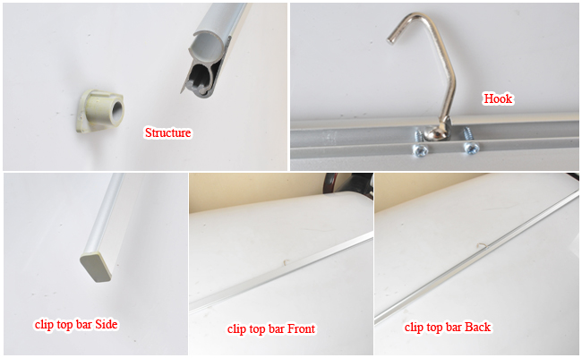 roll banner stand bar clip