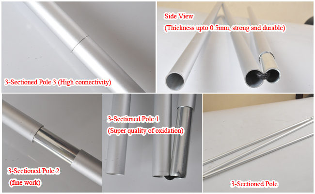 roll up banners stands pole