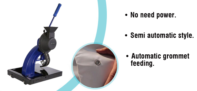 Hand Pressing Tool Grommet Machine Advertising