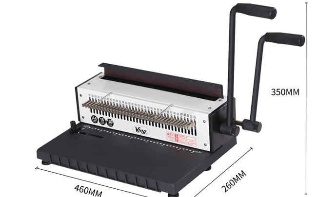 BEL Stock-34 Holes Metal Wire Punching Binding Machine 130 Sheet Paper Binder Puncher Scrapbook Office