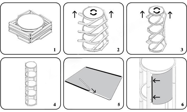 Five-layer Potable Twister Show Case
